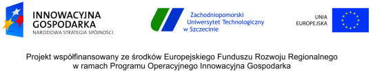Projekt współfinansowany ze środków Europejskiego Funduszu Rozwoju Regionalnego w ramach Programu Operacyjnego Innowacyjna Gospodarka