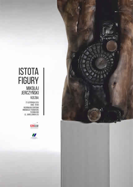Plakat o wystawie rzeźb Mikołaja Jerczyńskiego
