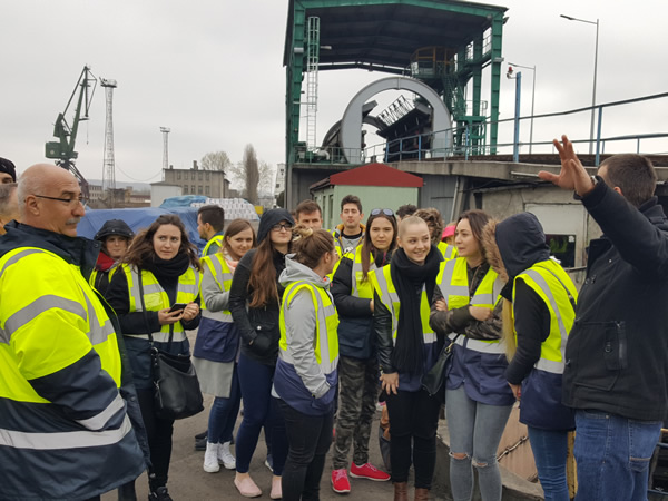 Wizyta na terenie portu (Bulk Cargo-Port Szczecin) 