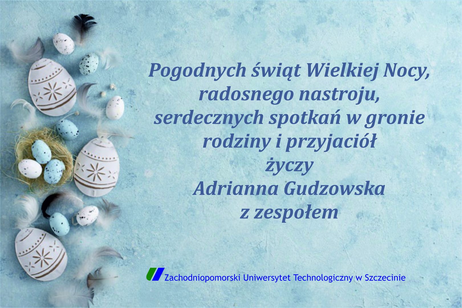 Kartka z życzeniami Wielkanocnymi