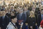 Wejście orszaku akademickiego wraz z pocztem sztandarowym