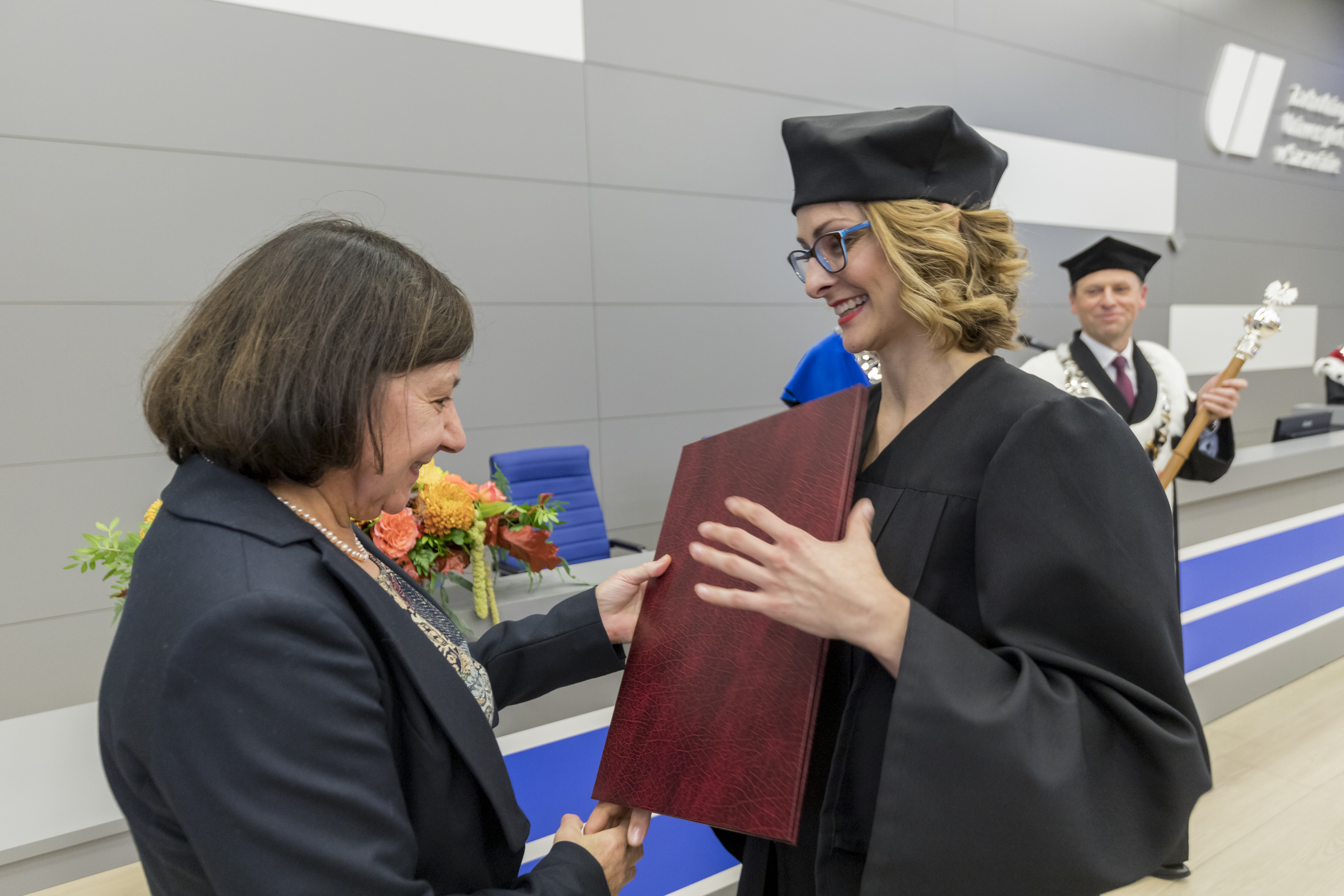 Wręczenie dyplomu doktorskiego - WTiICh Agata Goszczyńska 