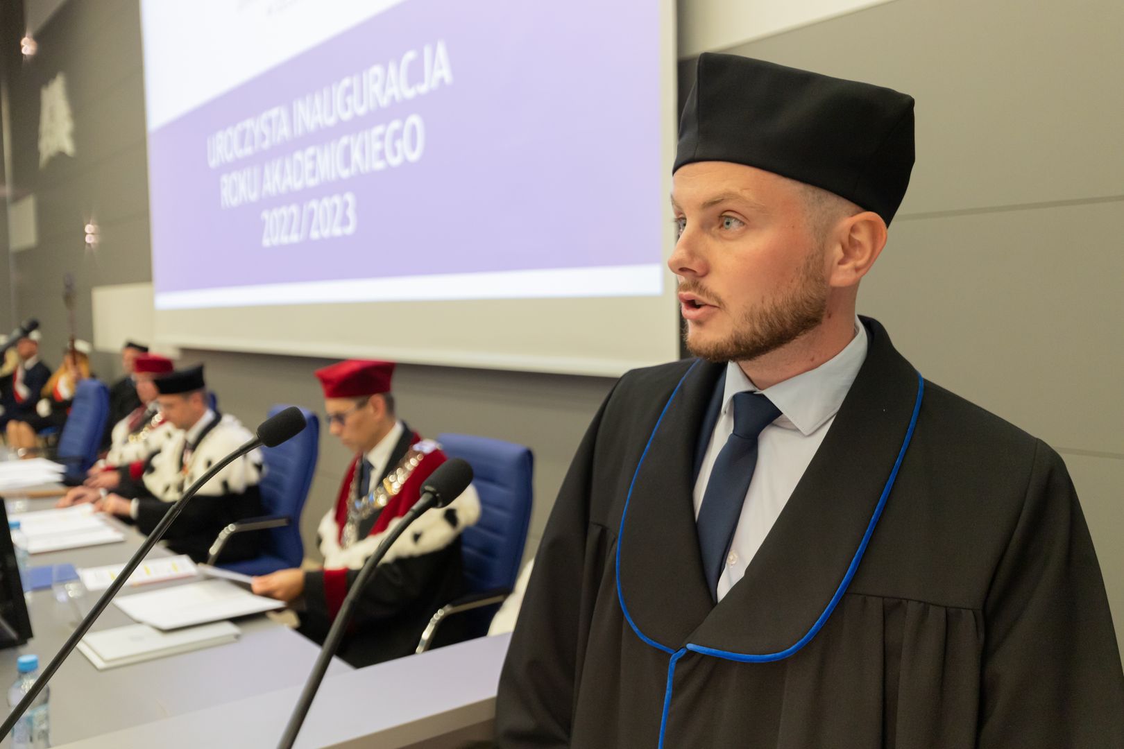 Wystąpienie przewodniczącego społeczności studenckiej