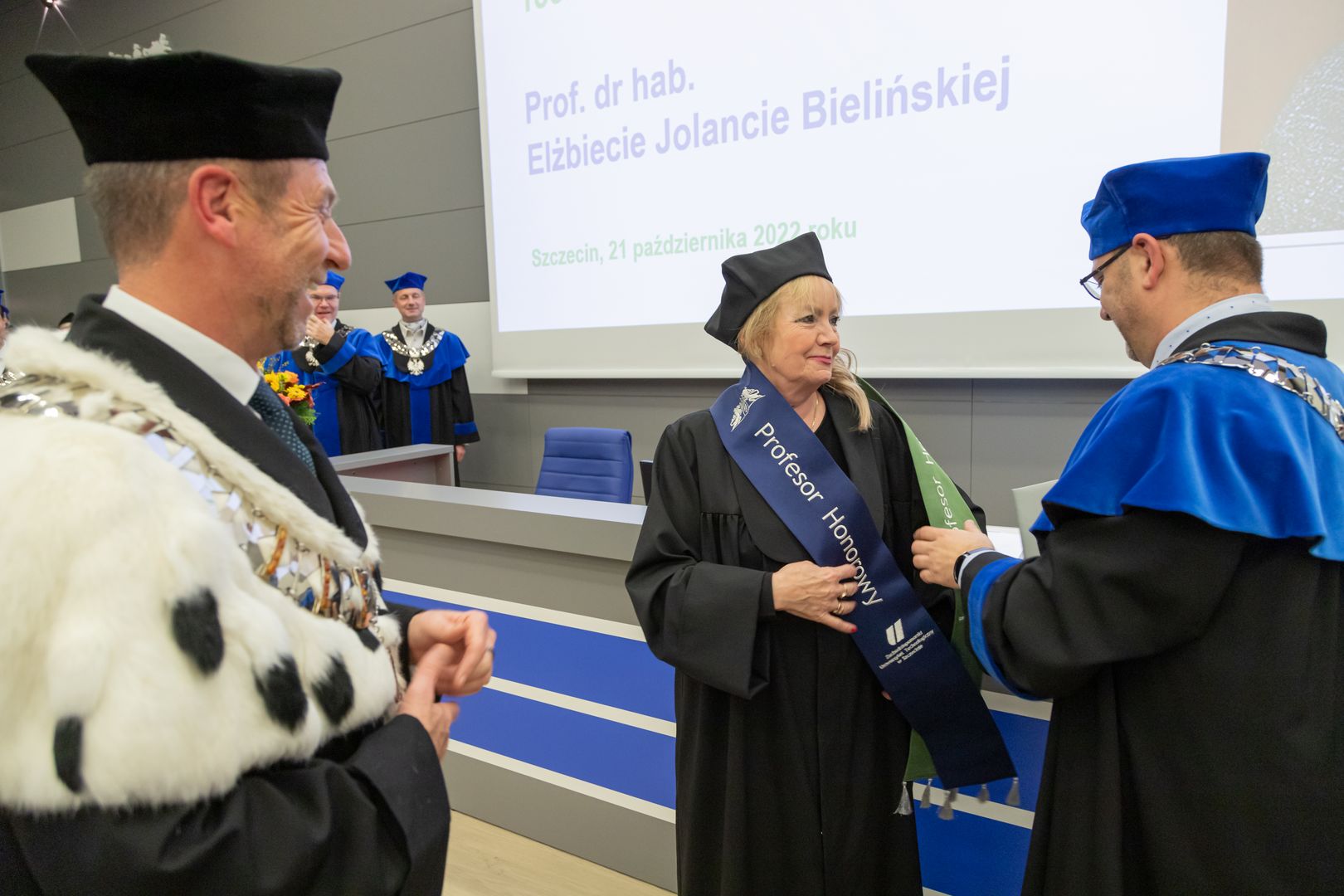 Uroczystość nadania tytułu Profesora Honorowego ZUT prof. Elżbiecie Jolancie Bielińskiej