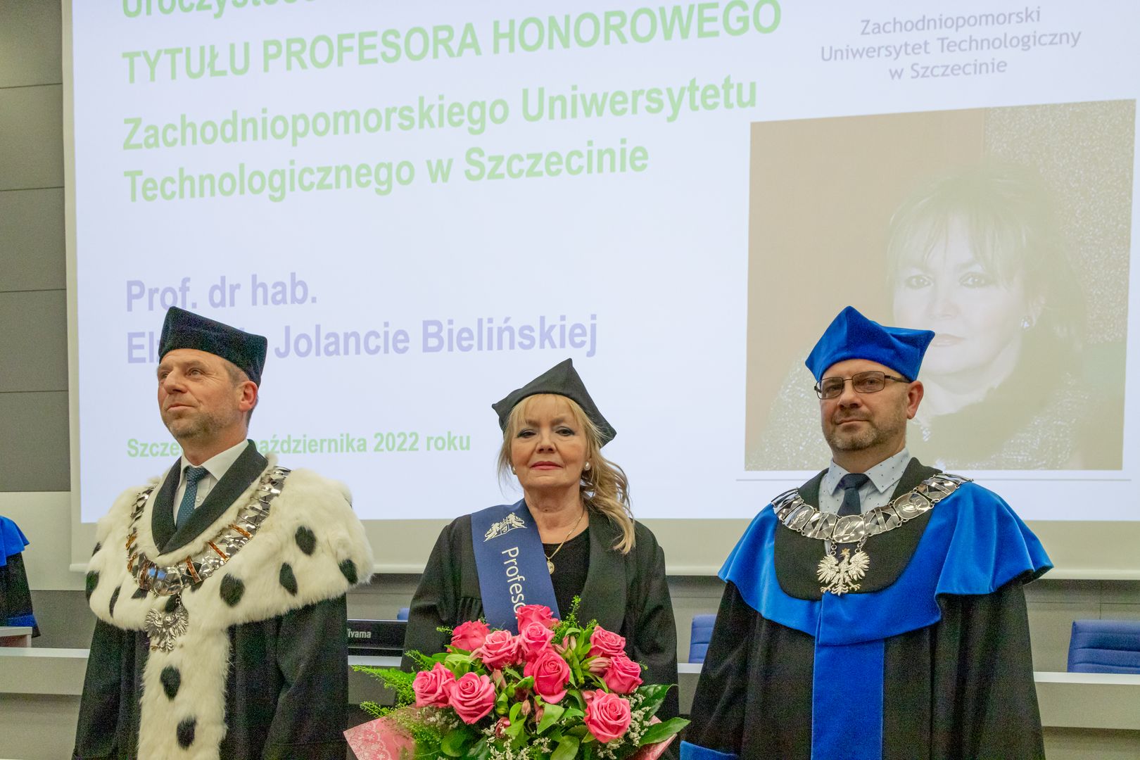 Uroczystość nadania tytułu Profesora Honorowego ZUT prof. Elżbiecie Jolancie Bielińskiej