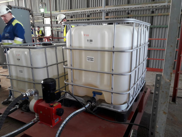 Construction of the pilot installation for obtaining non-toxic phosphate pigments - suplly tank