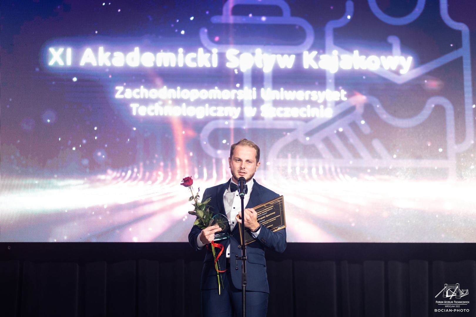Na zdjęciu przewodniczący samorządu Marcin Witkowski 